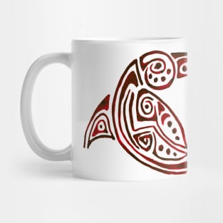 Red dolphin Mug